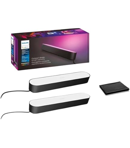 PHILIPS Hue play light bar ライトバー　Philips Philips Hue Smart Play Light Bar Base Kit, Black - White